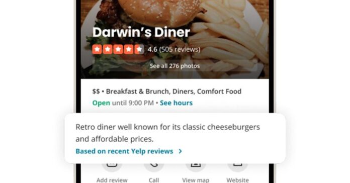 Το Yelp θα χρησιμοποιήσει την τεχνητή νοημοσύνη για να σας Το Yelp θα χρησιμοποιήσει την τεχνητή νοημοσύνη για να σας πει εάν αυτό το burger είναι καλό