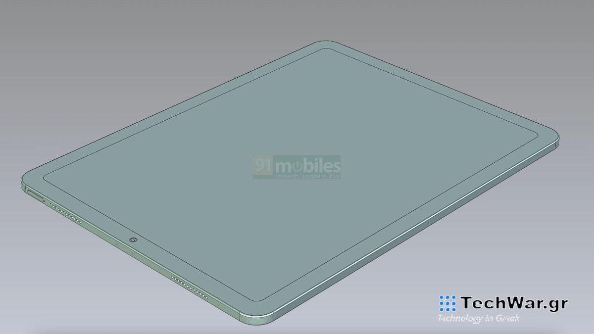 A purported schematic of the 12.9-inch 2024 iPad Air