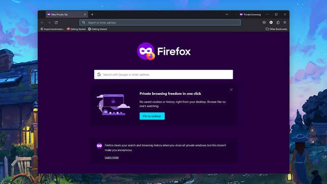 Απόρρητο στον Firefox.