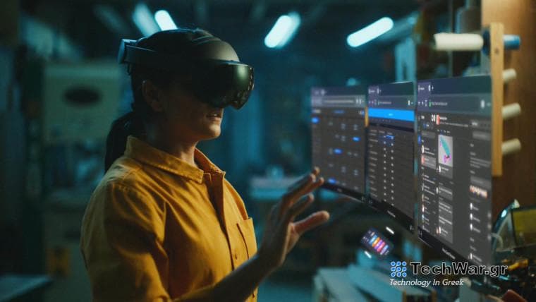 Meta Quest Pro being worn by a woman