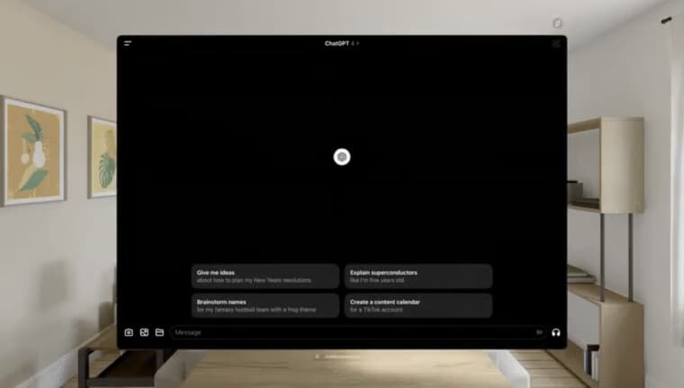ChatGPT για Vision Pro