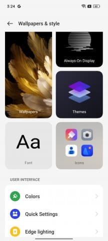 Επιλογές προσαρμογής διεπαφής χρήστη