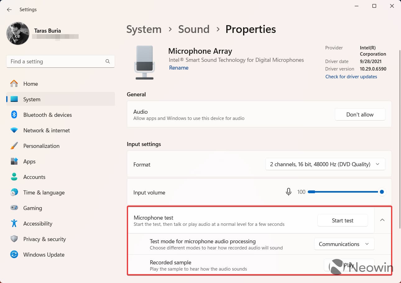 Το νέο βοηθητικό πρόγραμμα δοκιμής μικροφώνου στα Windows 11
