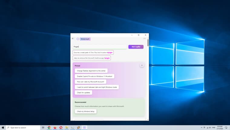 Το BloatynosyAI εκτελείται στα Windows 10