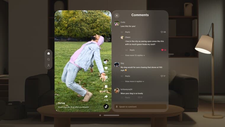TikTok Vision Pro app