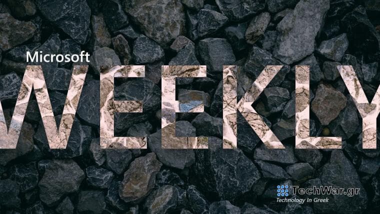 A Microsoft Weekly banner