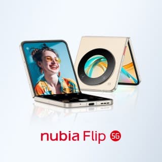 nubia Flip 5G σε χρυσό και μαύρο
