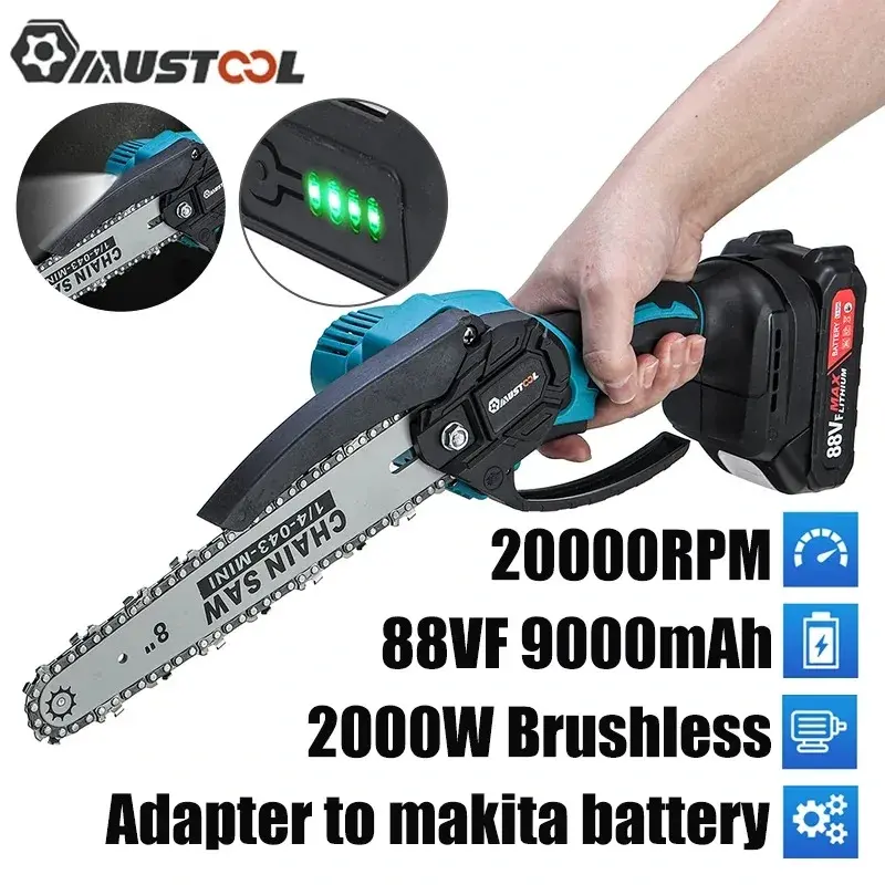 [#Ιστορικό_Χαμηλό] Το μέγεθος μετράει, για αυτό και το αλυσοπρίονο 8" της Mustool, με δύο μπαταρίες, είναι το καλύτερο από όσα έχουμε βρει, στα 44.4€ από Τσεχία!!!