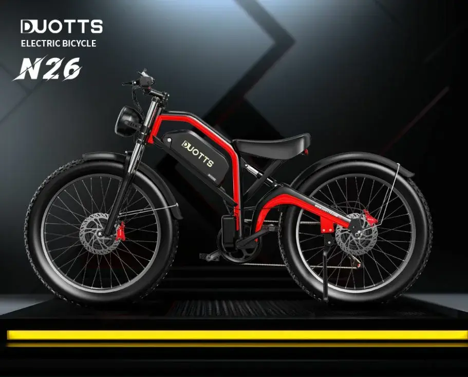 DUOTTS N26 : Με δύο μοτέρ 750W, και fat ελαστικά 26", το ποδήλατο της DUOTTS μπορεί να μοιάζει με μηχανάκι, αλλα δεν είναι.