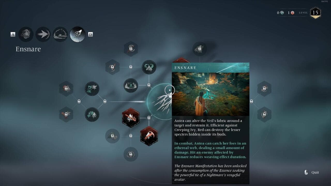 Ξεκλειδώστε το Ensnare για να αφαιρέσετε τον κισσό.