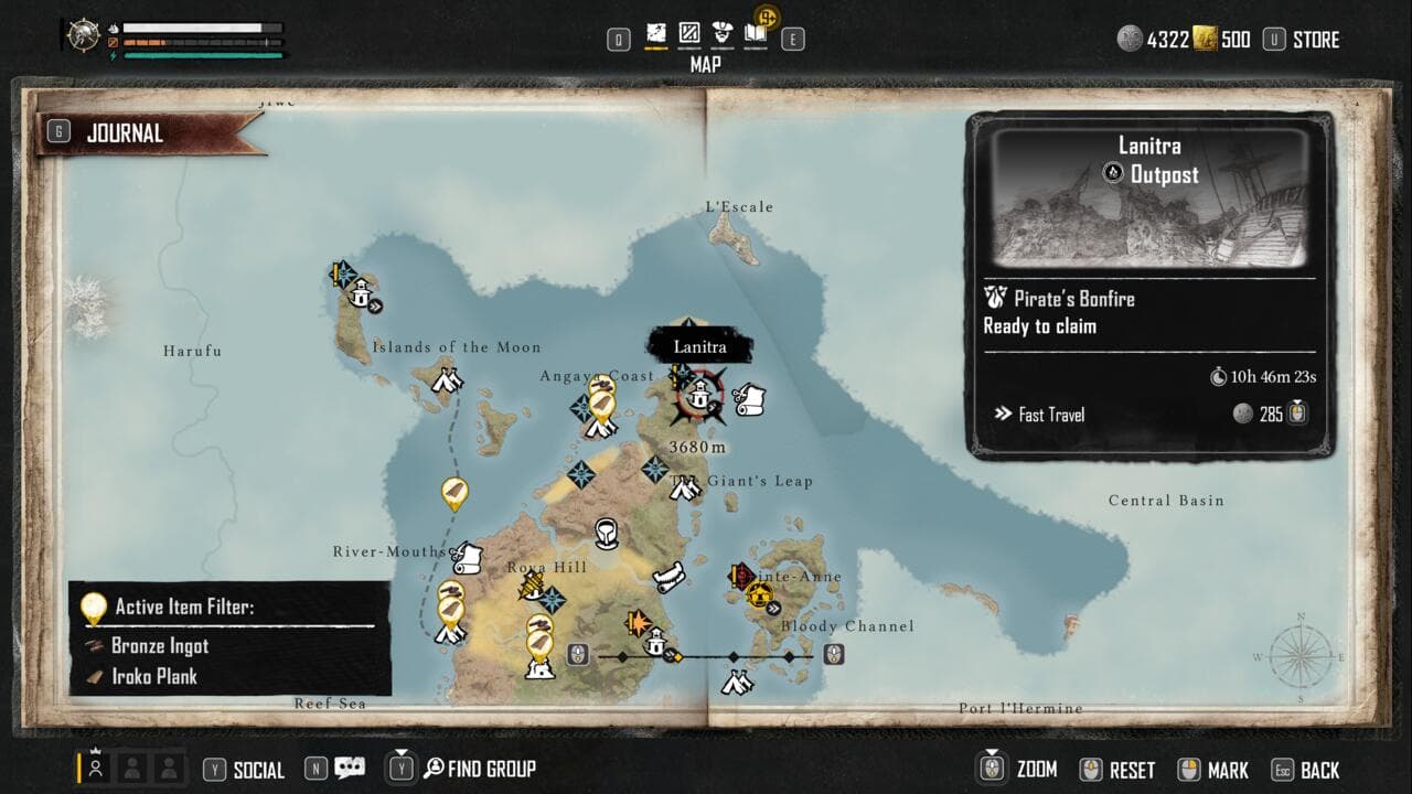 Η τοποθεσία του Lanitra στο χάρτη.