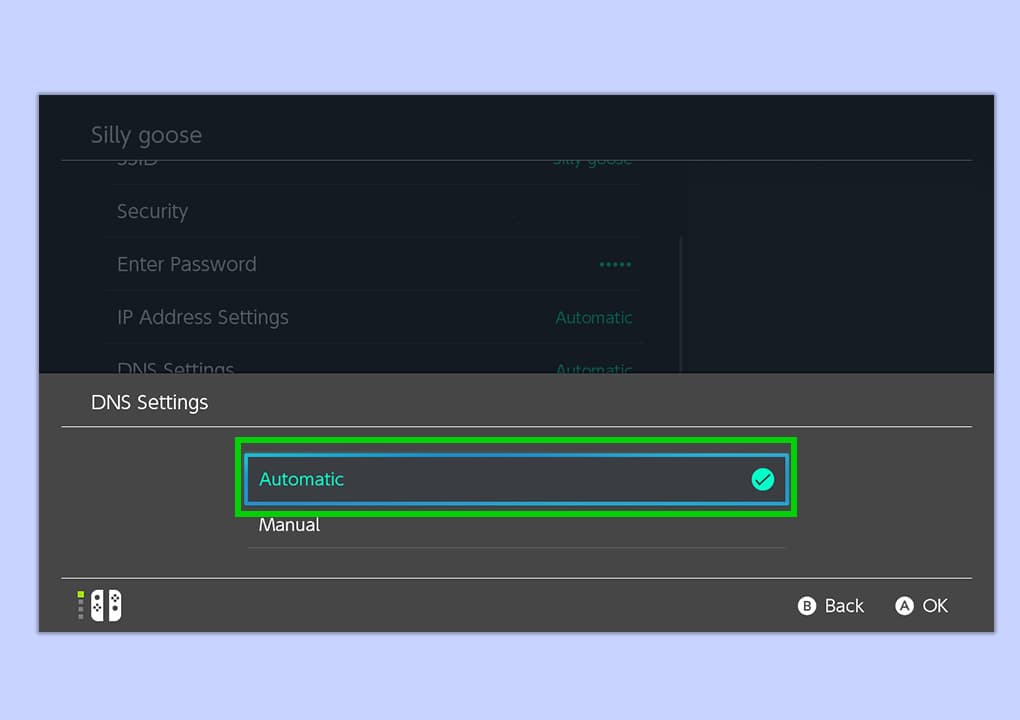 Στιγμιότυπο οθόνης της οθόνης Nintendo Switch που δείχνει τον τρόπο πρόσβασης στο κρυφό πρόγραμμα περιήγησης ιστού.