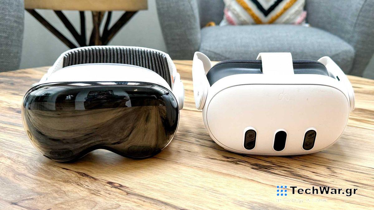 Apple Vision Pro and Meta Quest 3
