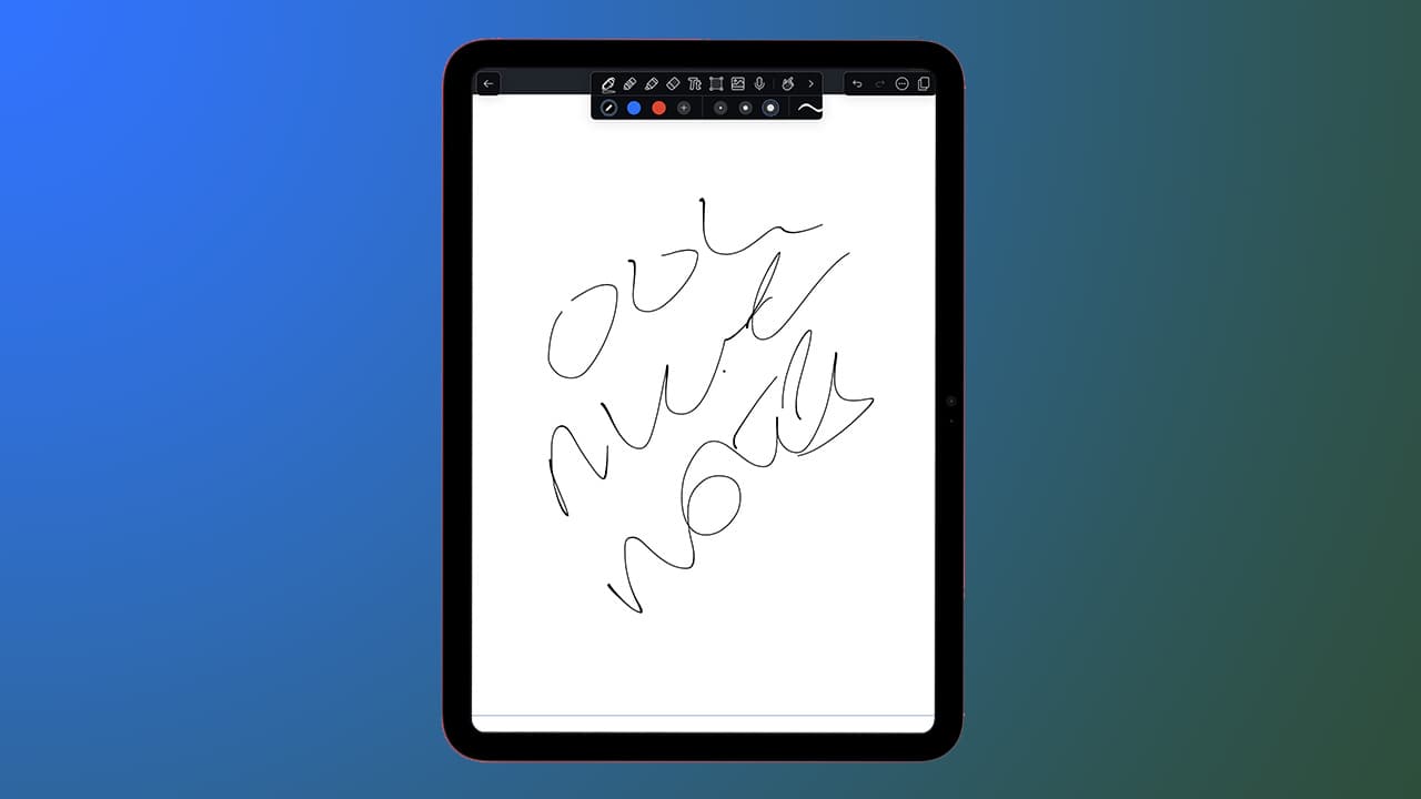 Notability on iPad
