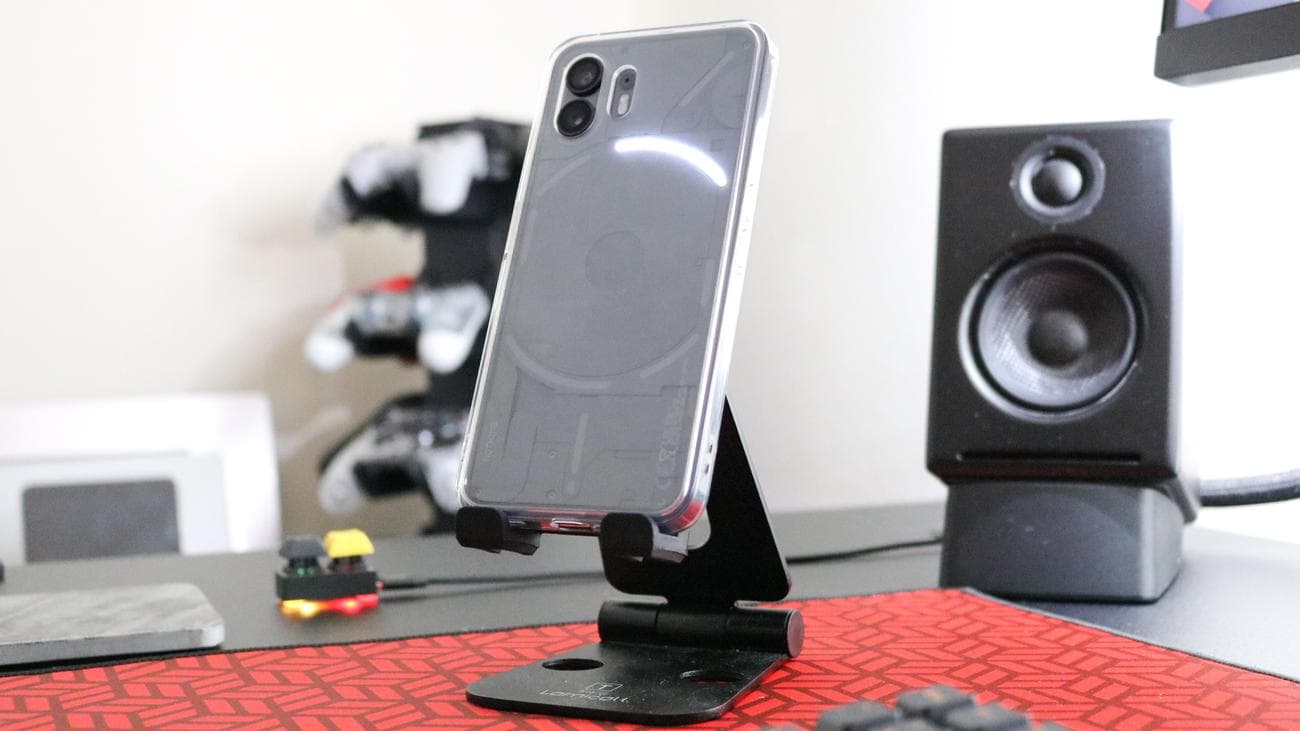 Μια εικόνα που δείχνει ένα Glyph Timer να τρέχει στο πίσω μέρος του Nothing Phone 2