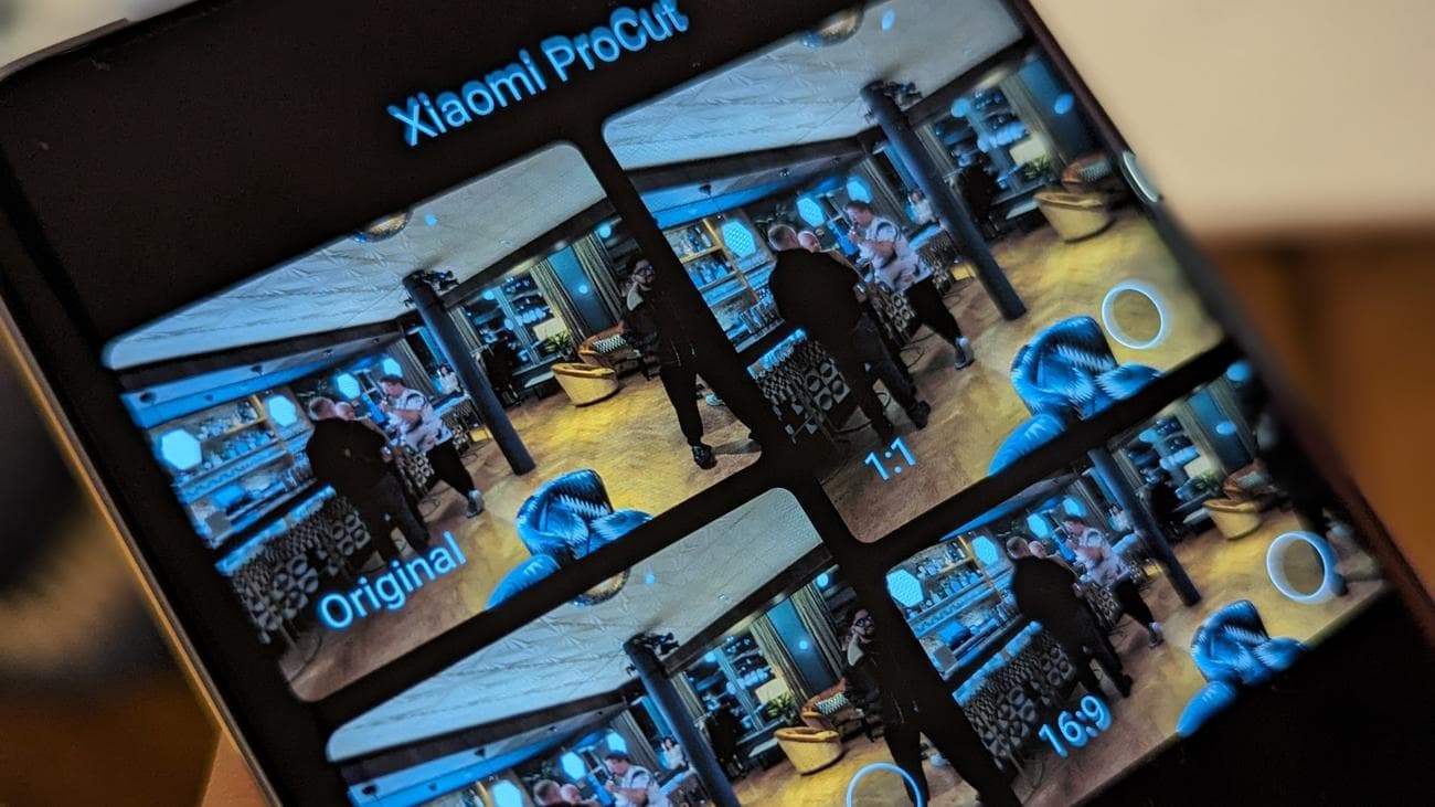 Το Xiaomi ProCut εμφανίζει πολλές επιλογές περικοπής για μια πρόσφατα τραβηγμένη φωτογραφία