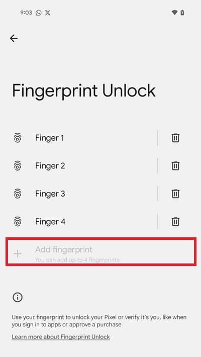 Πώς να κάνετε τον σαρωτή δακτυλικών αποτυπωμάτων πιο γρήγορο στο Google Pixel 8 και 8 Pro