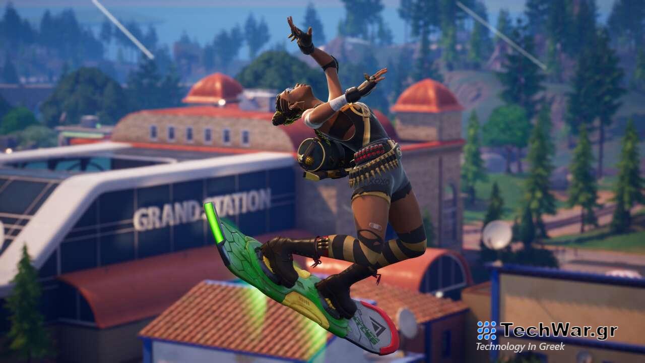 Fortnite - Πώς να κάνετε ένα απίστευτα δύσκολο κόλπο σε Driftboard
