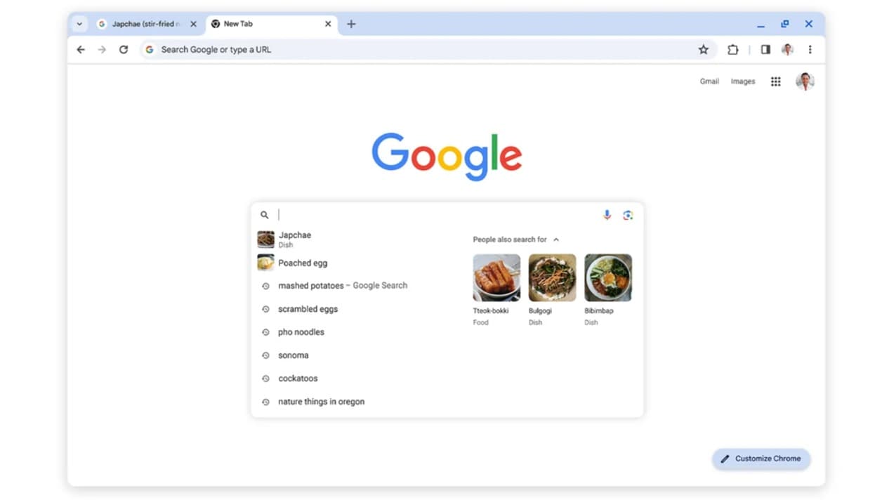 Προτάσεις αναζήτησης Google Chrome 1