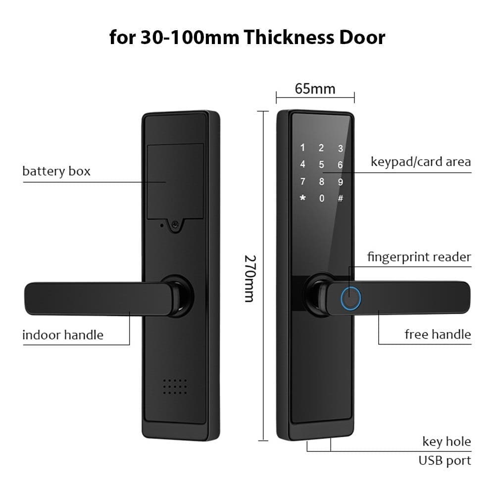 WAFU WiFi Έξυπνη Κλειδαριά Πόρτας