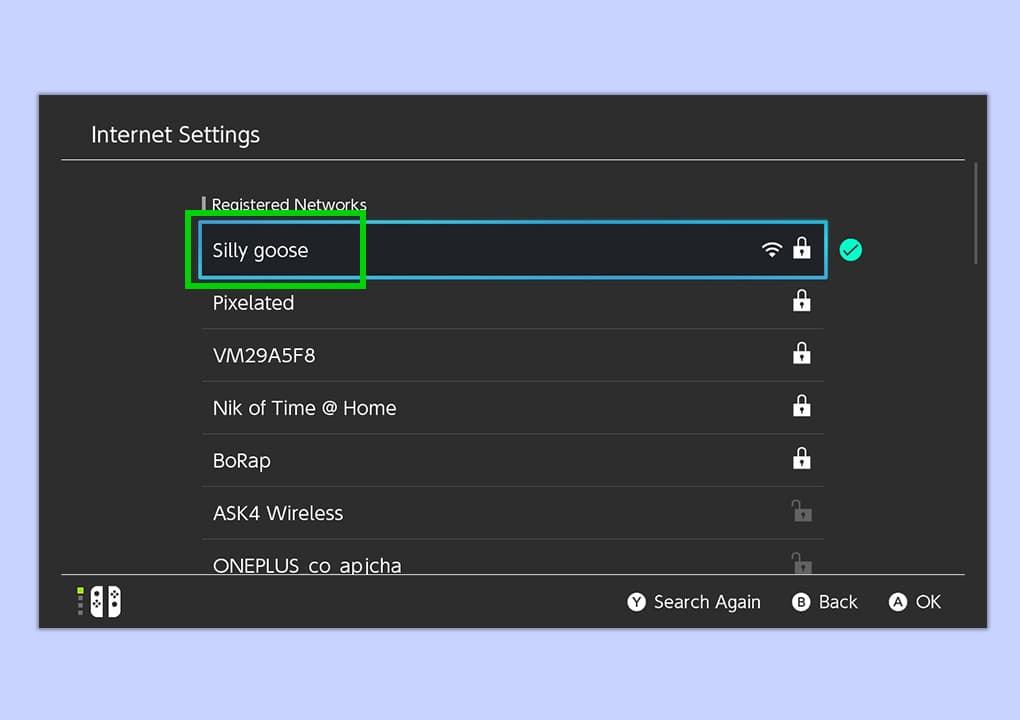 Στιγμιότυπο οθόνης της οθόνης Nintendo Switch που δείχνει τον τρόπο πρόσβασης στο κρυφό πρόγραμμα περιήγησης ιστού.