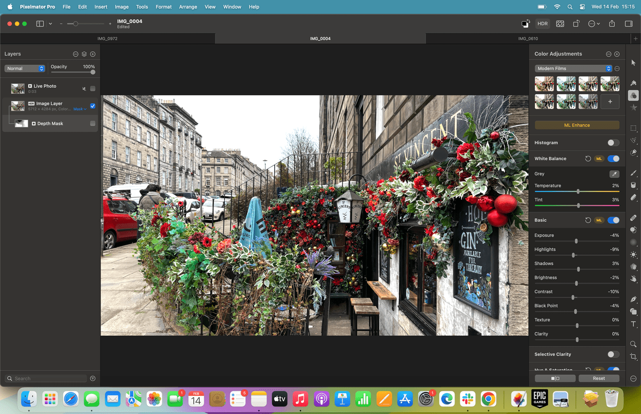 Pixelmator Pro σε Mac