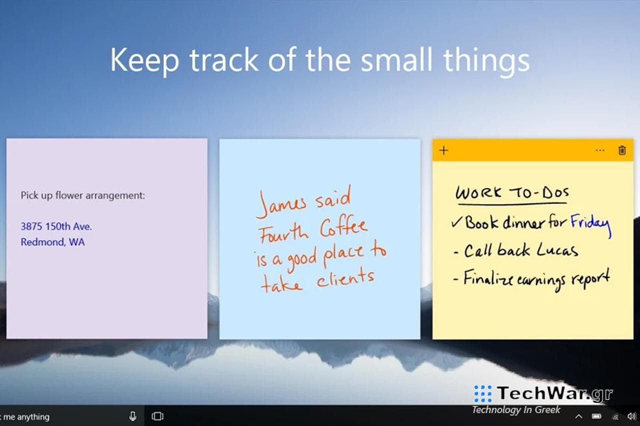 Nuevo diseño de la appt Sticky Notes de Microsoft y otros cambios