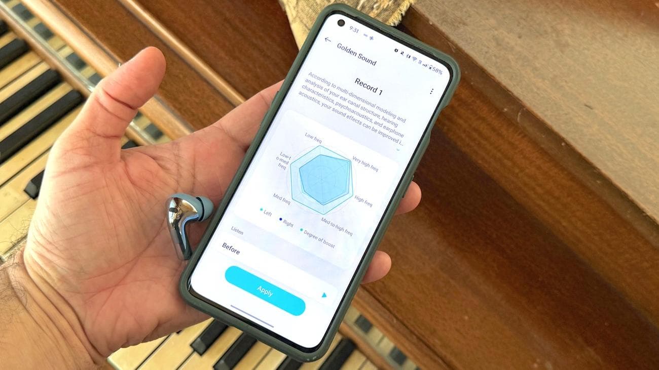 Το OnePlus Buds 3 αξιολογεί το Golden Sound σε εφαρμογή για έξυπνα τηλέφωνα