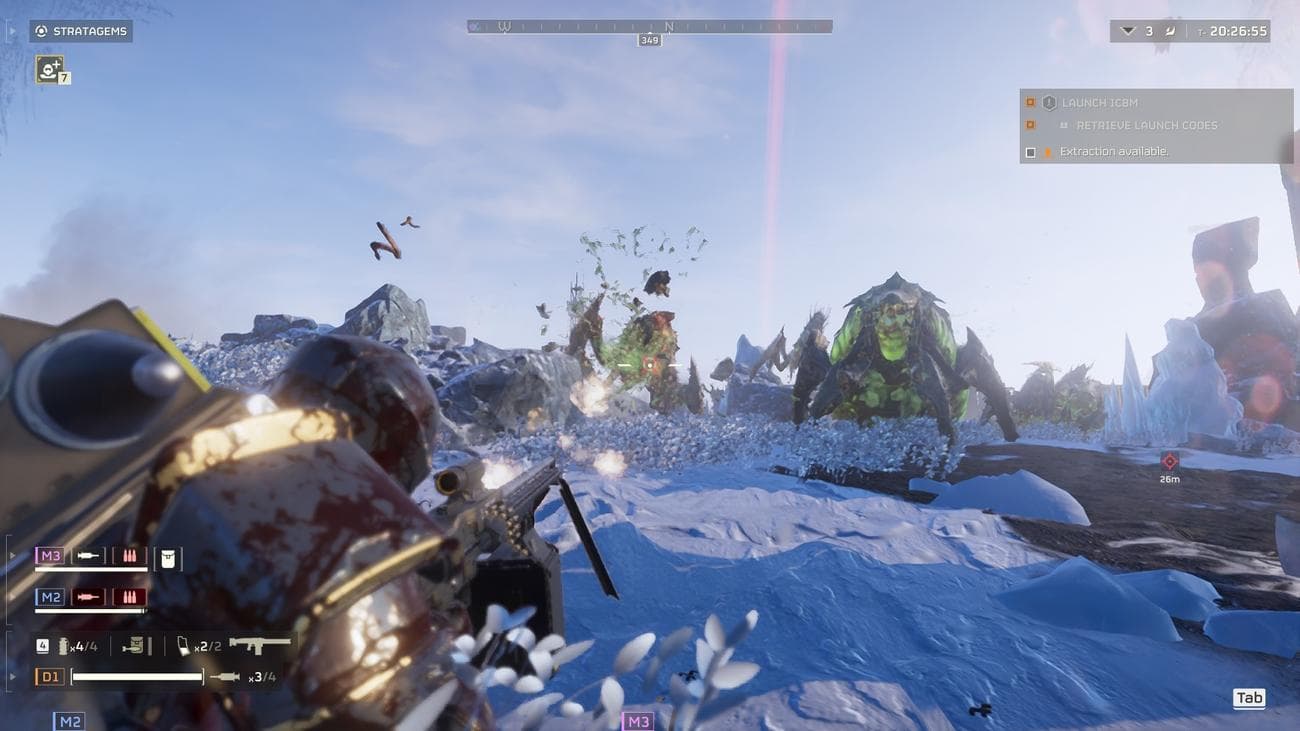 Helldivers 2 πολυβόλο Terminids