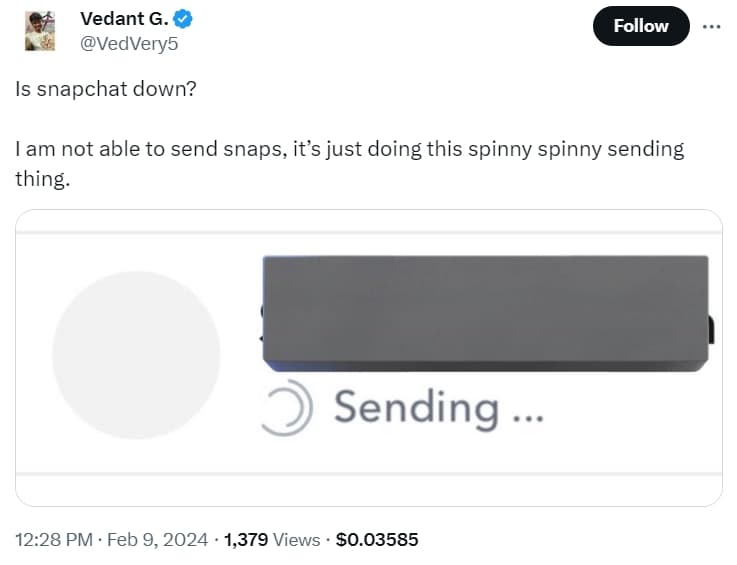 Διακοπή Snapchat