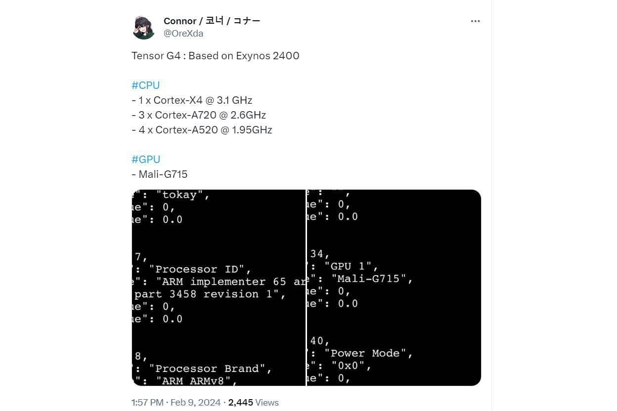 Το Tensor G4 του Pixel 9 ακούγεται ξαφνικά πιο ενδιαφέρον από πριν