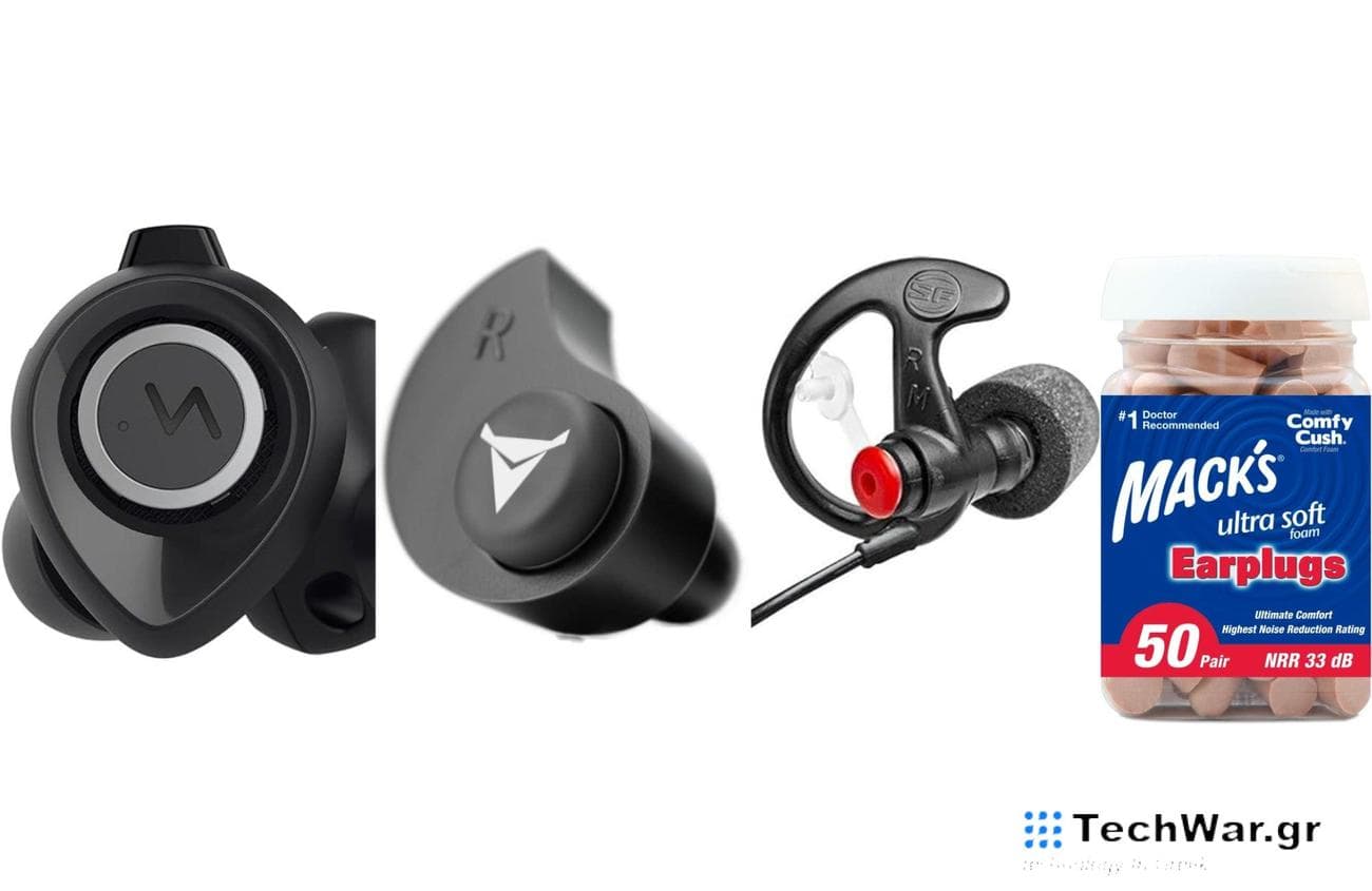 The best earplugs for work in 2024 on a plain white background.