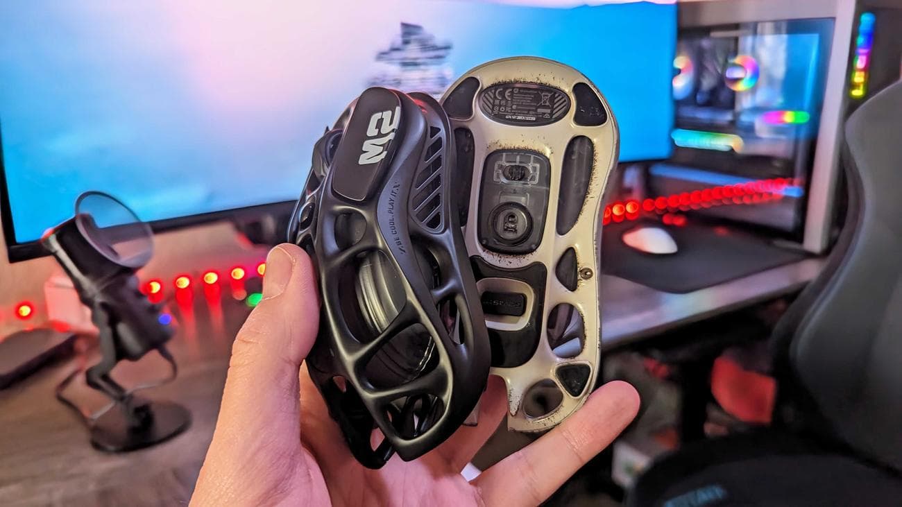 Εικόνα του ασύρματου ποντικιού gaming GravaStar Mercury M1 Pro.