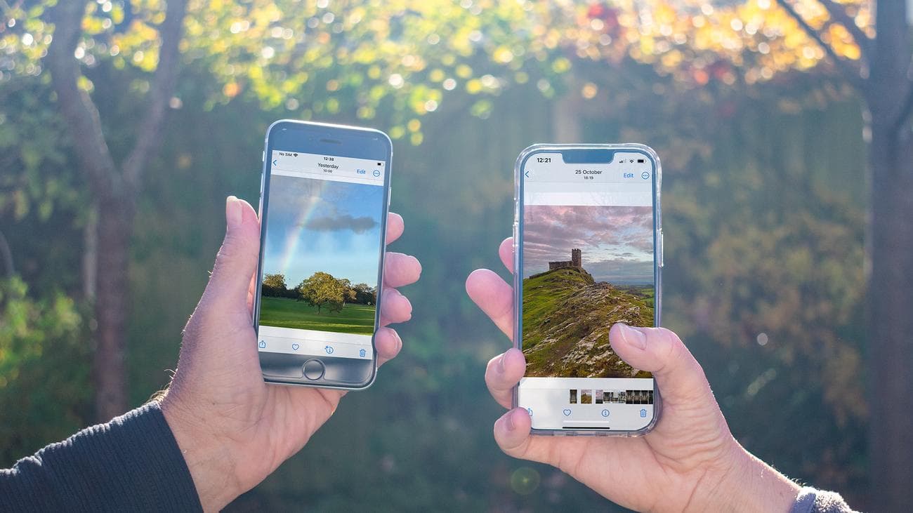 iPhone που εμφανίζουν φωτογραφία στην οθόνη