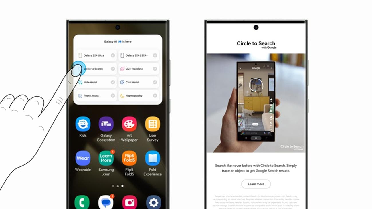Επίδειξη Circle to Search της Samsung