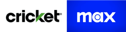 Τα λογότυπα Cricket και Max δίπλα δίπλα