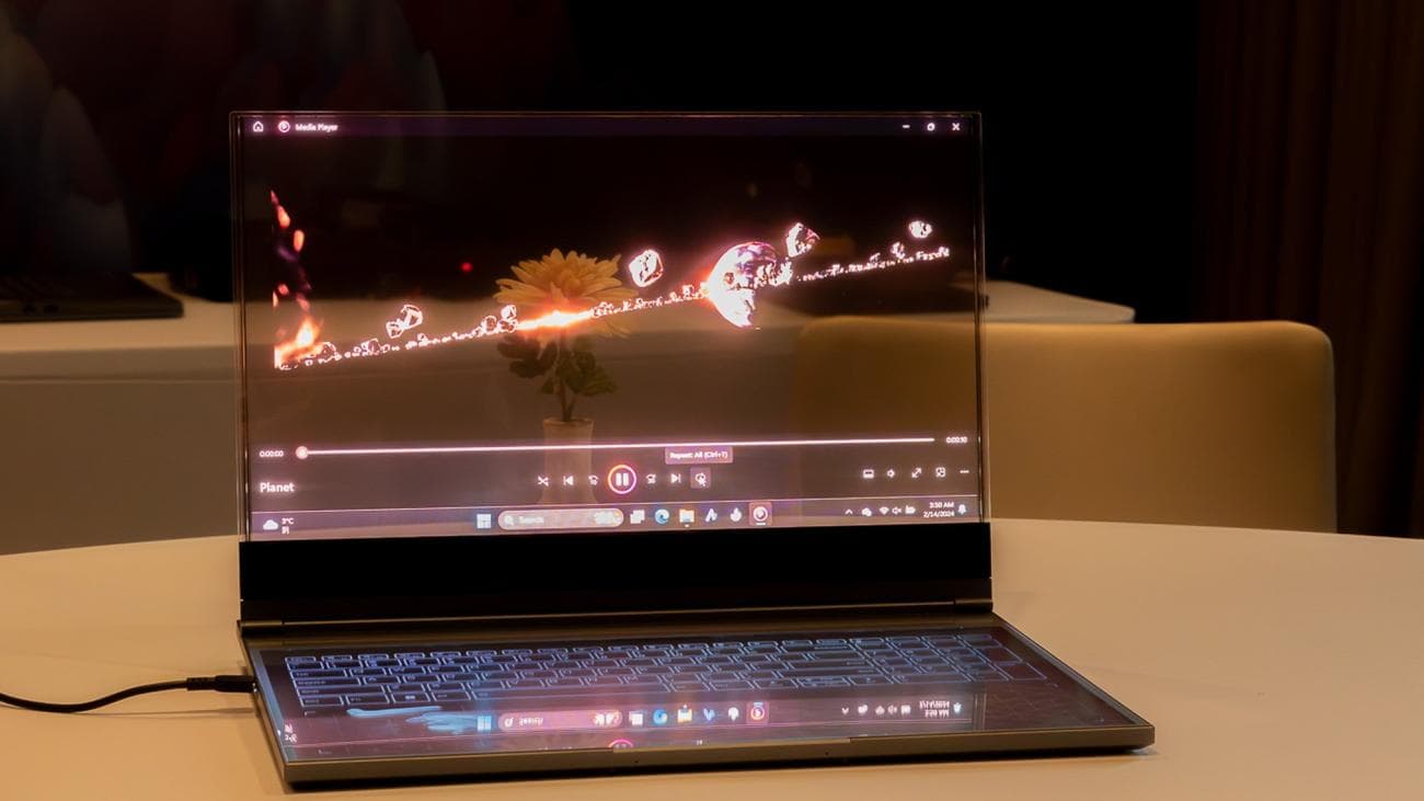 Το διάφανο laptop της Lenovo