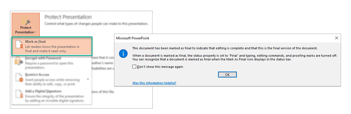 προστασία powerpoint