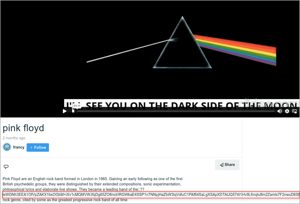Το βίντεο Vimeo κρύβει κακόβουλο κώδικα στην περιγραφή