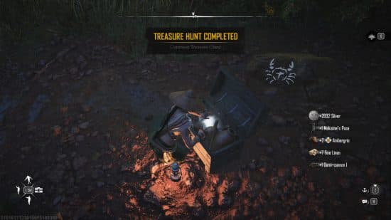 ανοίγοντας ένα σεντούκι θησαυρού κρανίου και οστών σε ένα νησί