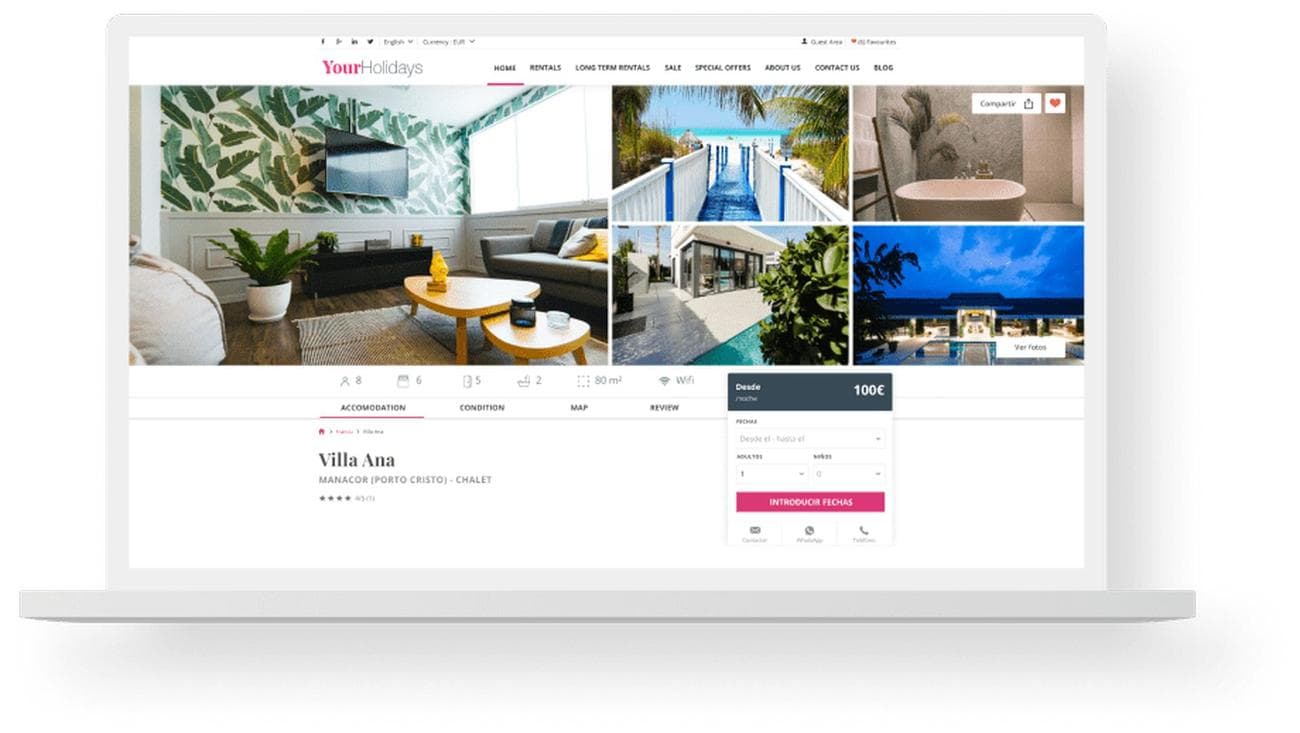 διευθυντής καναλιού ενοικίασης διακοπών