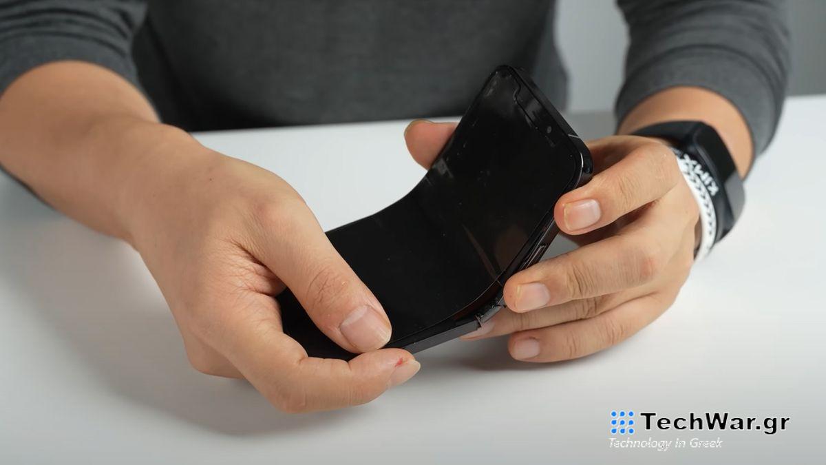 An unofficial foldable iPhone in someone