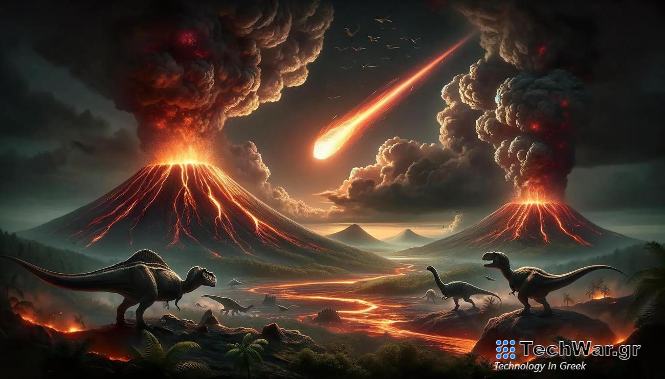 Ηφαίστειο Αστεροειδής Εξαφάνιση Δεινόσαυροι