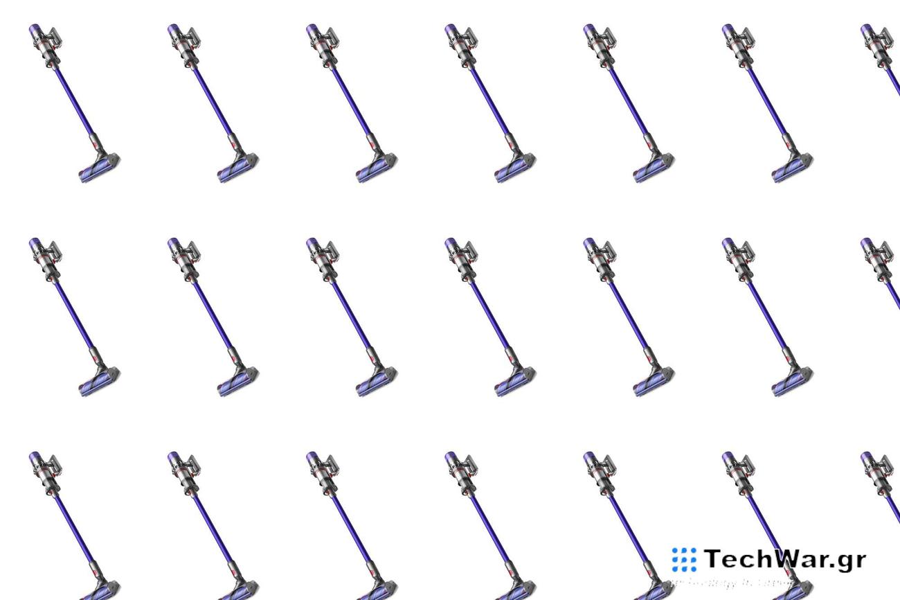 A Dyson V11 vacuum on a white background