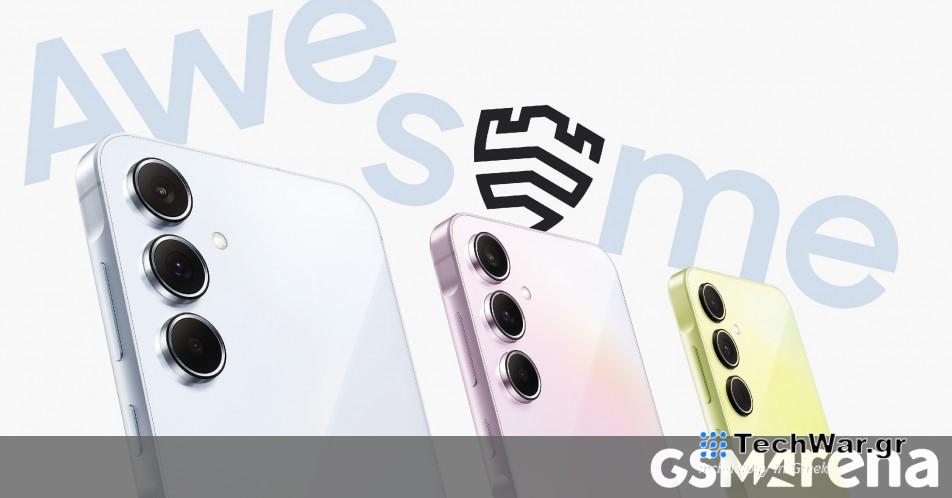 Το νέο Samsung Galaxy A35, Galaxy A55 επιβεβαιώνει τις διαρροές σχεδιασμού στην επιφάνεια