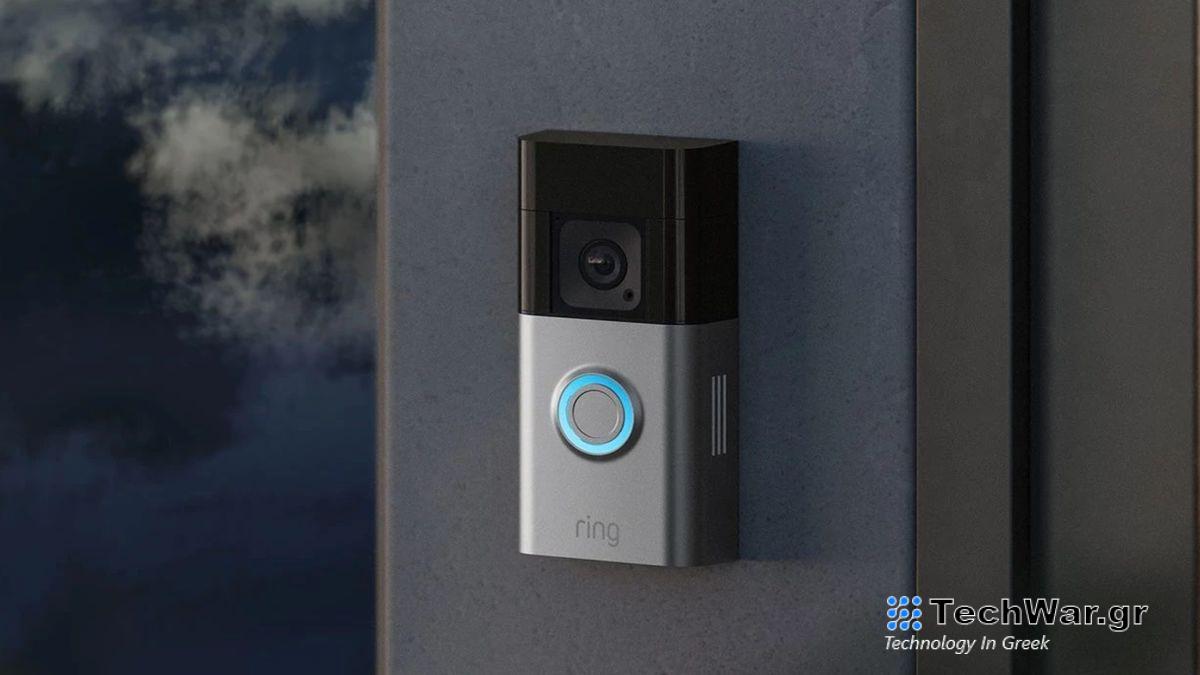 Ring Battery Doorbell Pro on doorway