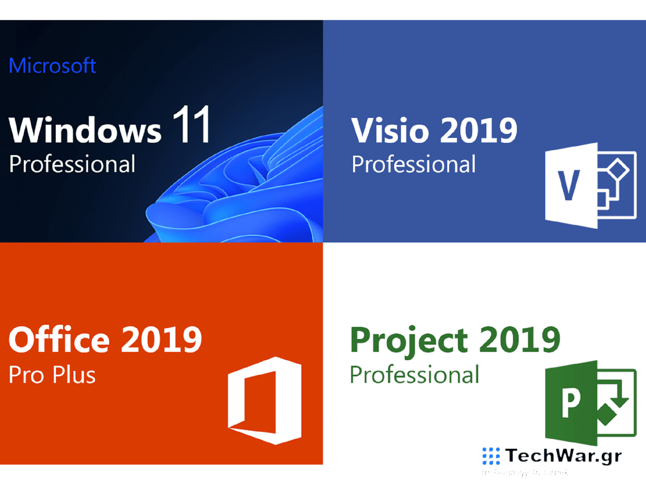 Four Microsoft Programs divided into quarters.