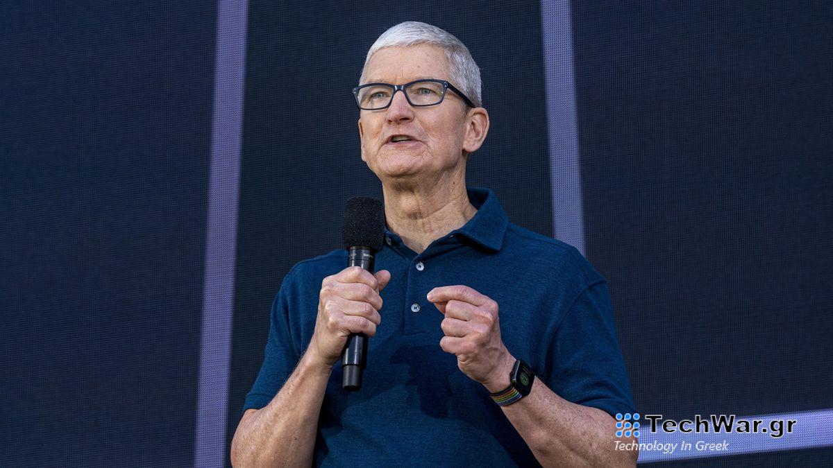 Tim Cook speaking at WWDC 2022