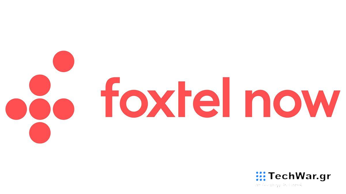 Foxtel Now logo on white background