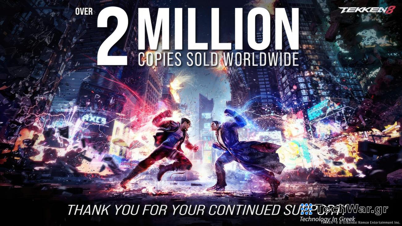 Το Tekken 8 πούλησε 2 εκατομμύρια μονάδες σε έναν μήνα, λέει η Bandai Namco
